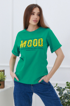 Новинка: женская ярко зеленая футболка Натали